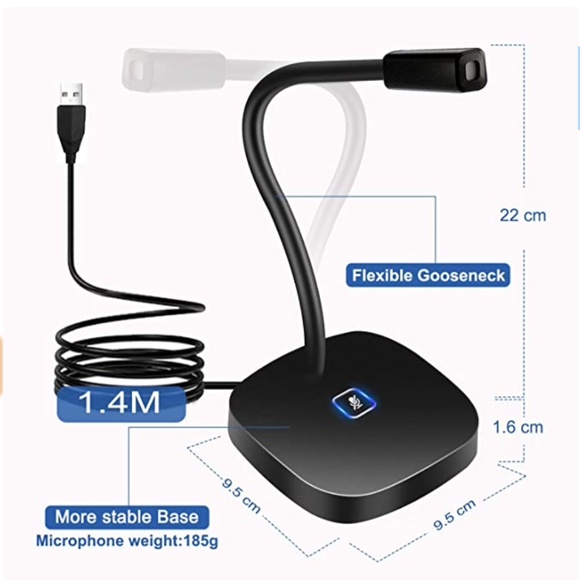 USB Computer Microphone with Mute - Picture 6 of 7